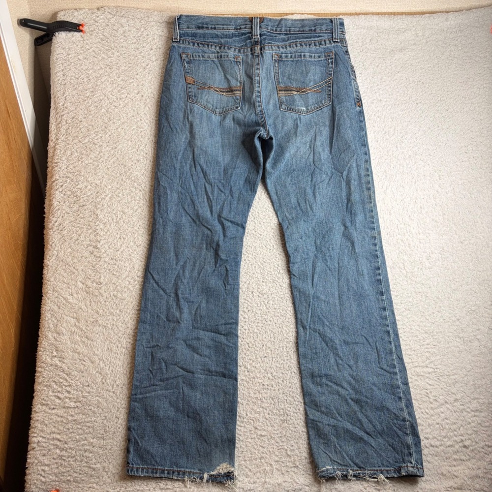 Ariat Mens Low Rise Bootcut Jeans 33x34 (34x33) Denim Cotton Distressed